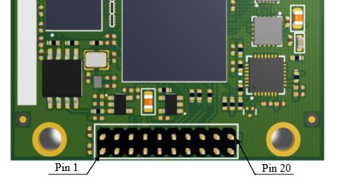 NV08C-RTK 20 (2x10) pin Header 2.0 mm Pitch (male)